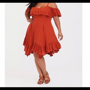 Torrid off-the-shoulder dress